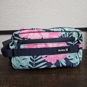Hurley Tropical Floral Train Cosmetic Case